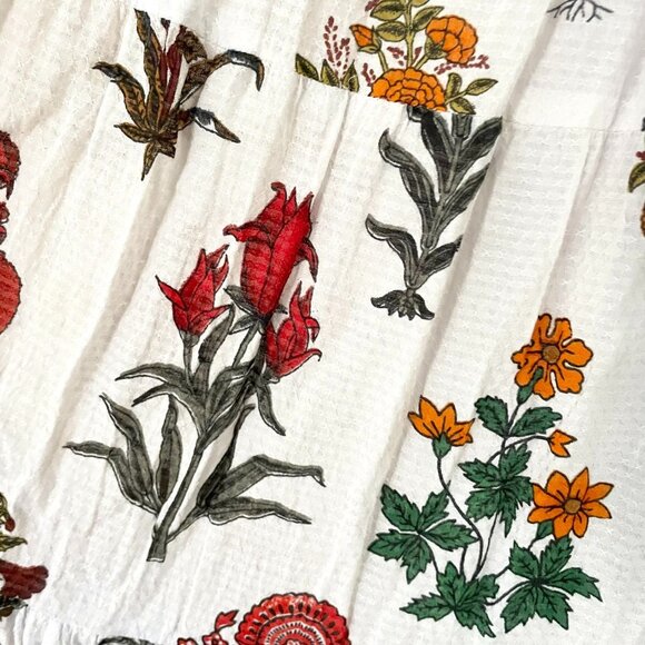 Raga Anthropologie Farida Boho Floral Halter Maxi Dress With Tie-Back And V-Neck - Picture 3 of 10